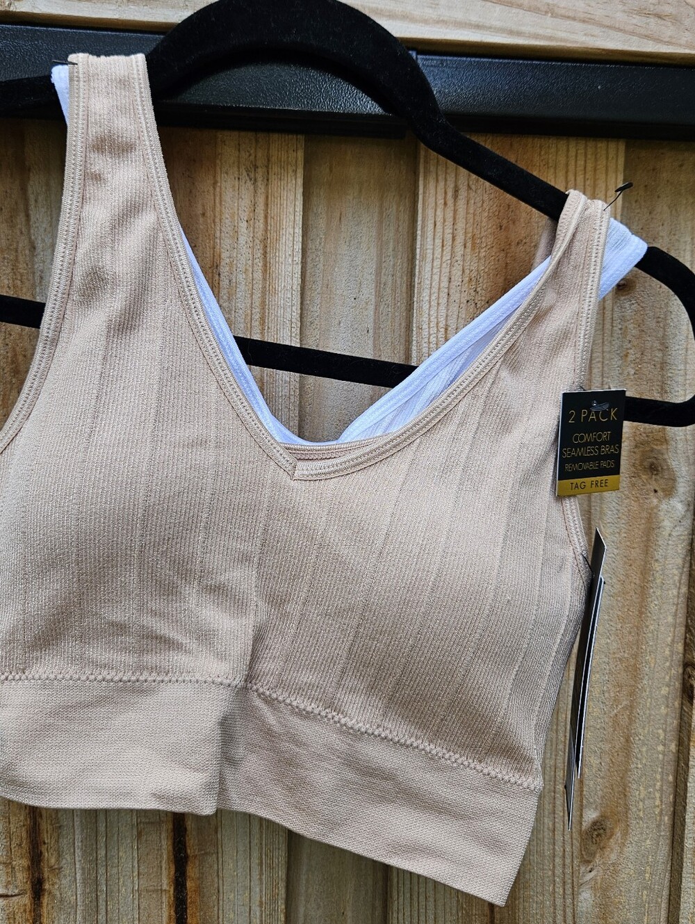 Kathy Ireland Intimates 2‎ Pack Seamless Comfort Bras Large NWT